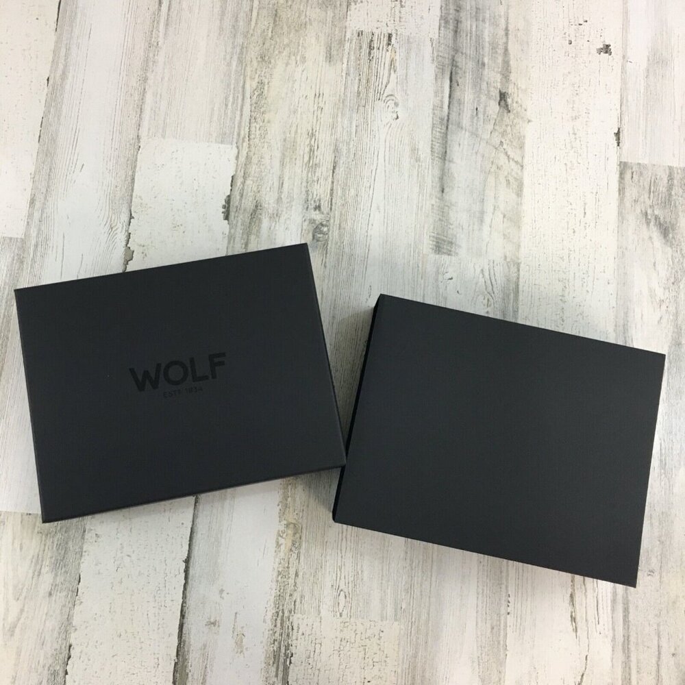 PACKAGING ONLY Box from WOLF Mustard Maria Medium Travel Jewelry Case